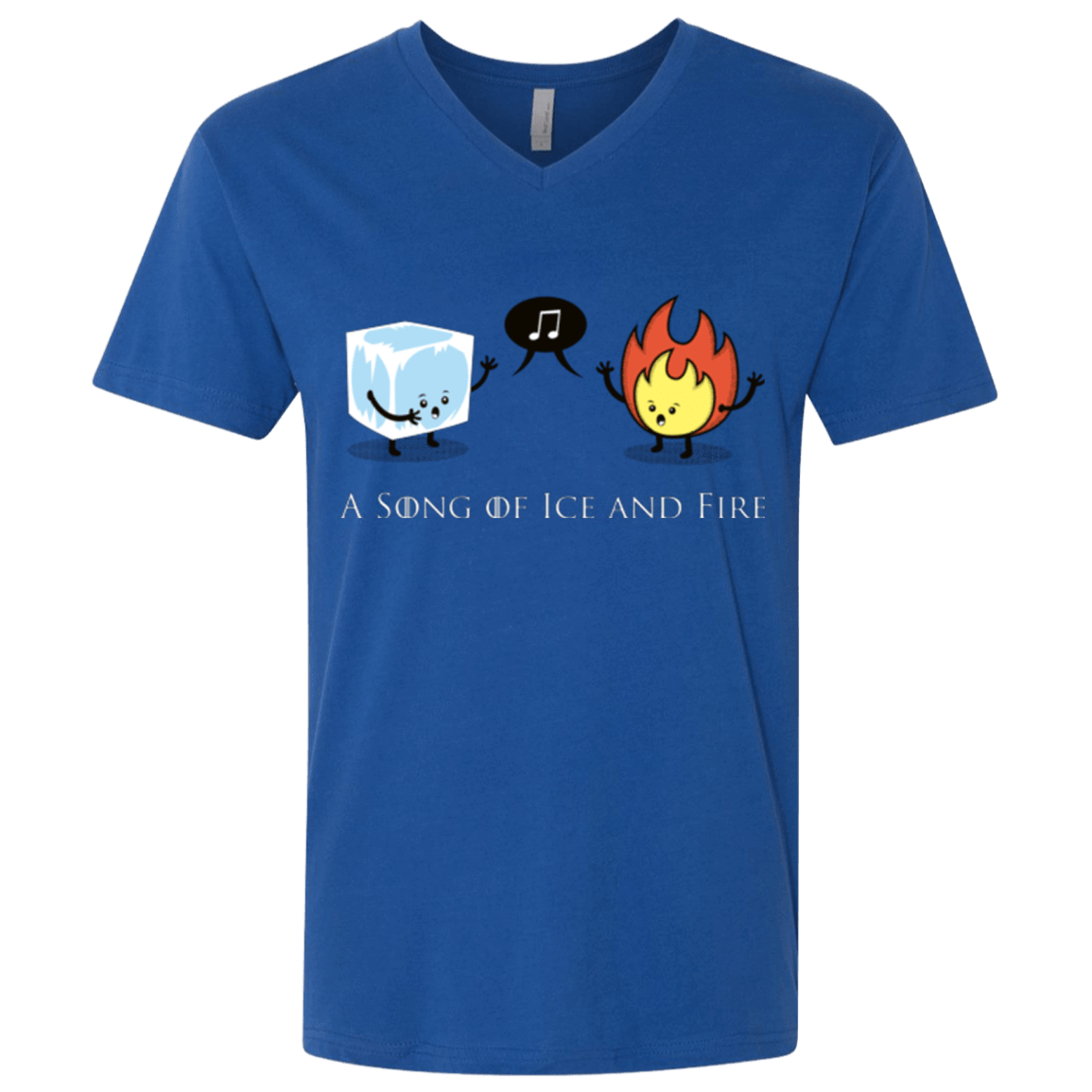 T-Shirts Royal / X-Small A Song of Ice and Fire Men's Premium V-Neck