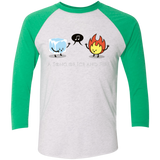 T-Shirts Heather White/Envy / X-Small A Song of Ice and Fire Men's Triblend 3/4 Sleeve
