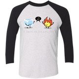 T-Shirts Heather White/Vintage Black / X-Small A Song of Ice and Fire Men's Triblend 3/4 Sleeve