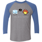 T-Shirts Premium Heather/ Vintage Royal / X-Small A Song of Ice and Fire Men's Triblend 3/4 Sleeve