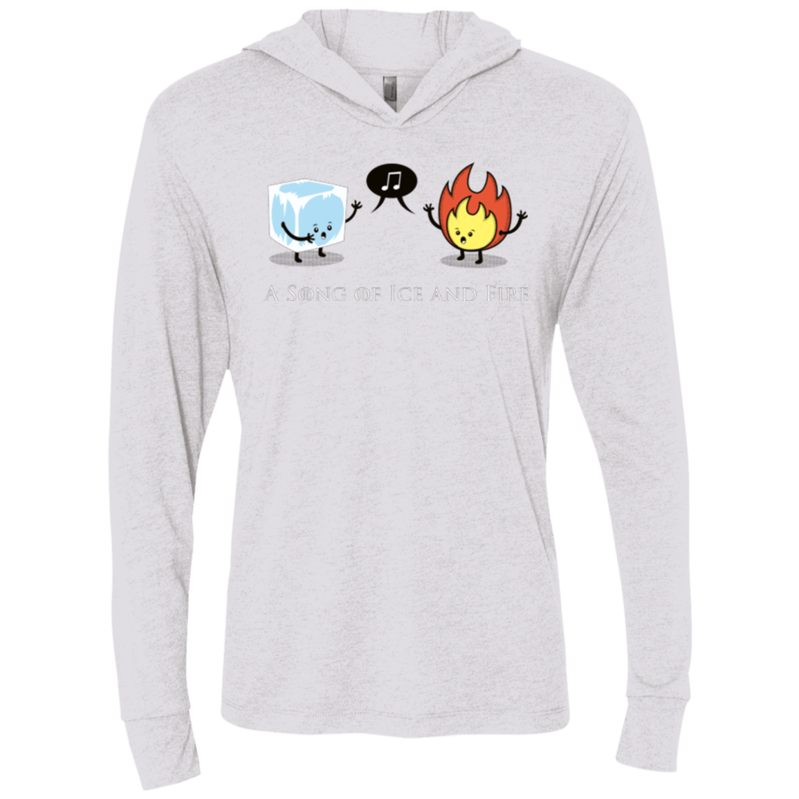 T-Shirts Heather White / X-Small A Song of Ice and Fire Triblend Long Sleeve Hoodie Tee