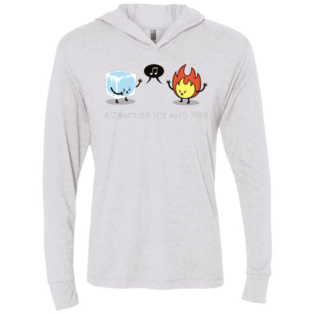 T-Shirts Heather White / X-Small A Song of Ice and Fire Triblend Long Sleeve Hoodie Tee