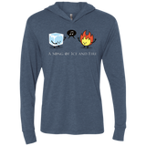 T-Shirts Indigo / X-Small A Song of Ice and Fire Triblend Long Sleeve Hoodie Tee