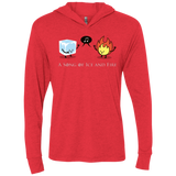 T-Shirts Vintage Red / X-Small A Song of Ice and Fire Triblend Long Sleeve Hoodie Tee