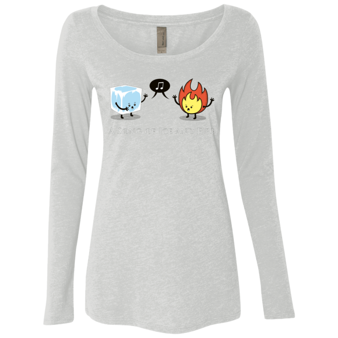 T-Shirts Heather White / Small A Song of Ice and Fire Women's Triblend Long Sleeve Shirt