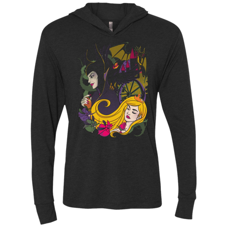 T-Shirts Vintage Black / X-Small A True Love Kiss Triblend Long Sleeve Hoodie Tee