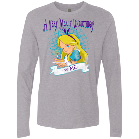 T-Shirts Heather Grey / Small A Very Merry Un-Birthday Men's Premium Long Sleeve