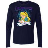 T-Shirts Midnight Navy / Small A Very Merry Un-Birthday Men's Premium Long Sleeve