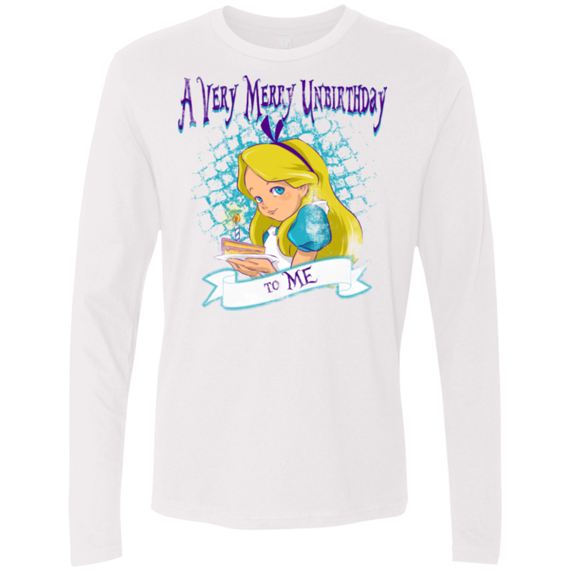 T-Shirts White / Small A Very Merry Un-Birthday Men's Premium Long Sleeve