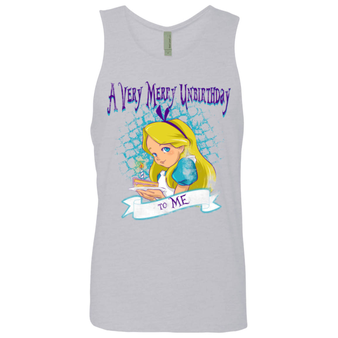 T-Shirts Heather Grey / Small A Very Merry Un-Birthday Men's Premium Tank Top