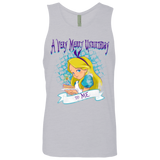 T-Shirts Heather Grey / Small A Very Merry Un-Birthday Men's Premium Tank Top