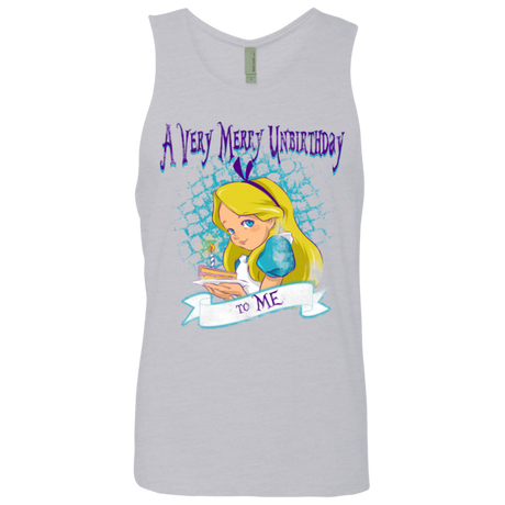 T-Shirts Heather Grey / Small A Very Merry Un-Birthday Men's Premium Tank Top