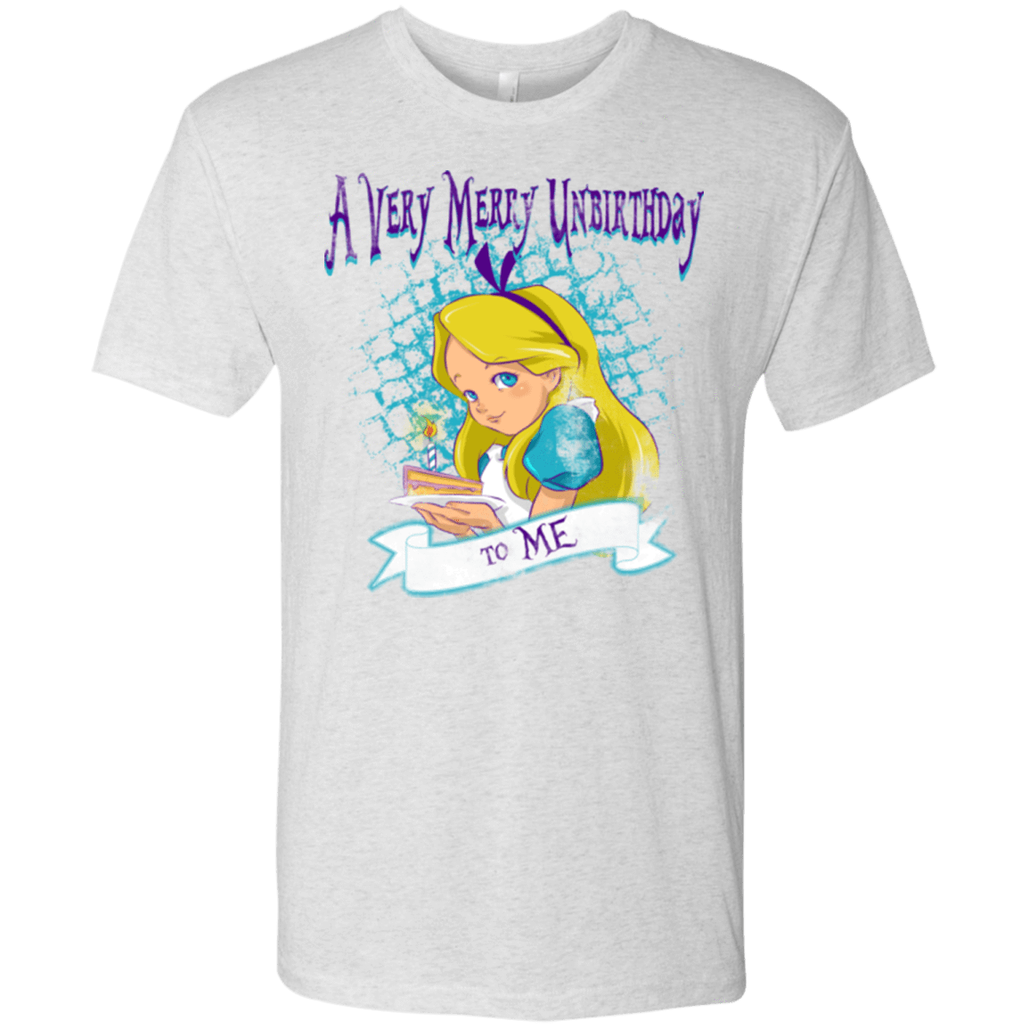 T-Shirts Heather White / Small A Very Merry Un-Birthday Men's Triblend T-Shirt