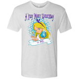 T-Shirts Heather White / Small A Very Merry Un-Birthday Men's Triblend T-Shirt