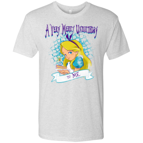 T-Shirts Heather White / Small A Very Merry Un-Birthday Men's Triblend T-Shirt