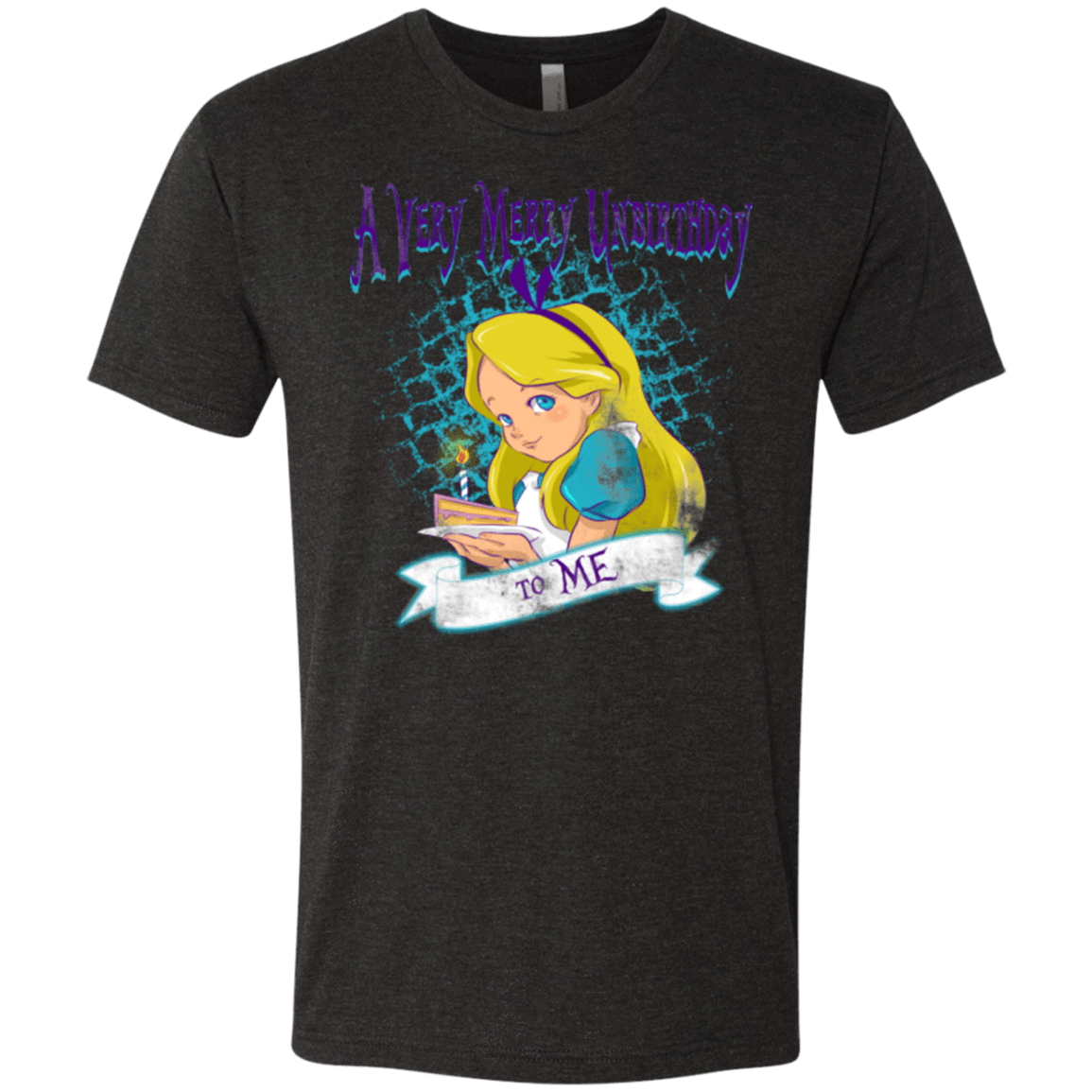 T-Shirts Vintage Black / Small A Very Merry Un-Birthday Men's Triblend T-Shirt