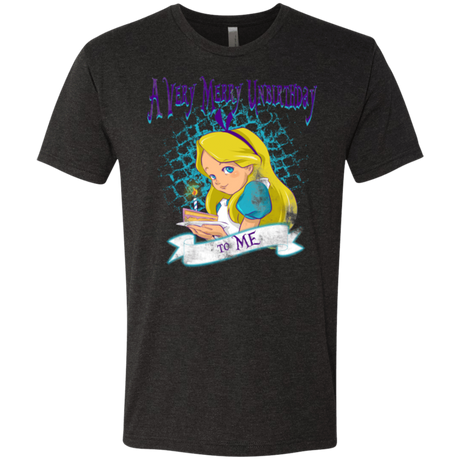 T-Shirts Vintage Black / Small A Very Merry Un-Birthday Men's Triblend T-Shirt