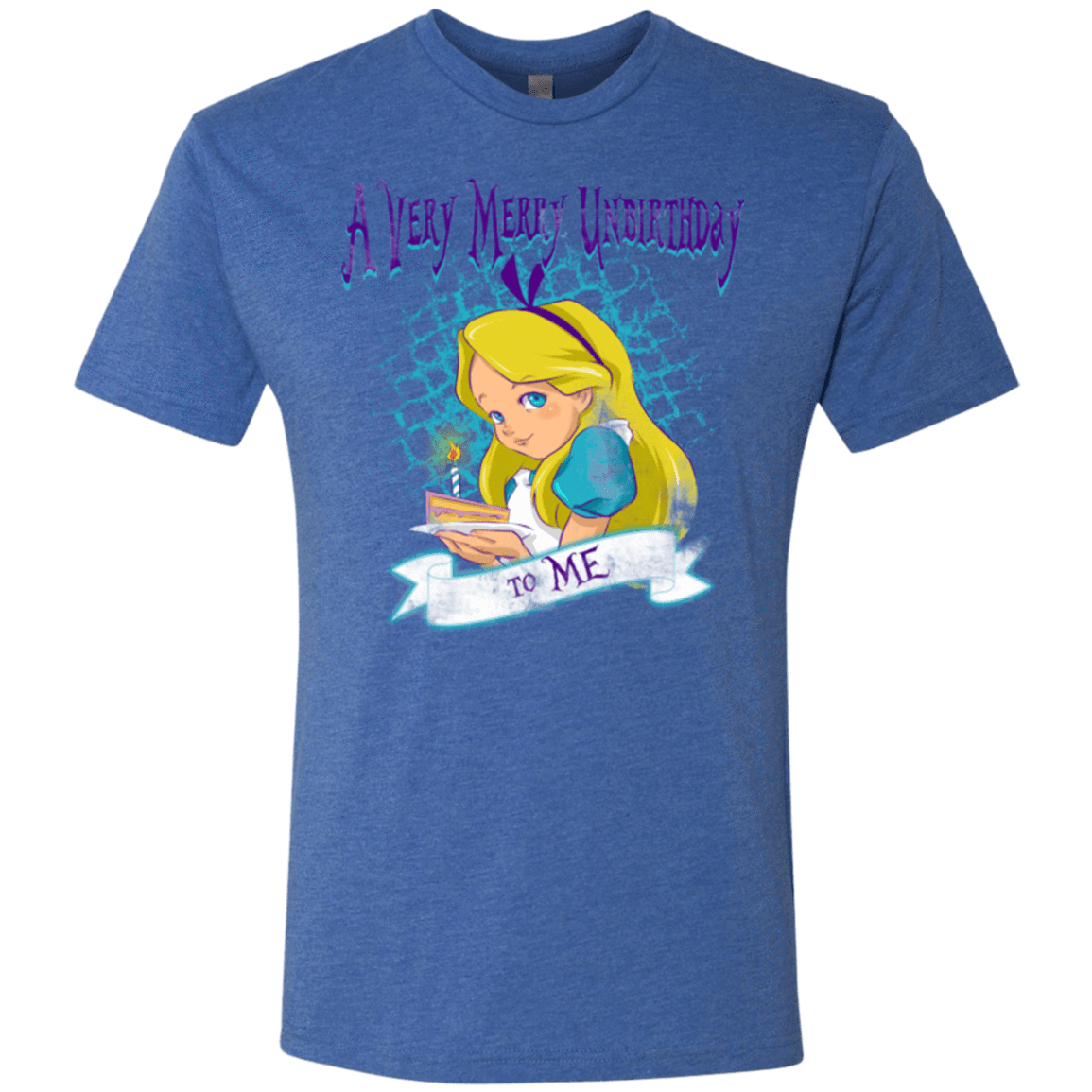T-Shirts Vintage Royal / Small A Very Merry Un-Birthday Men's Triblend T-Shirt