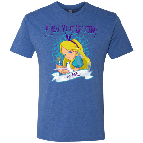 T-Shirts Vintage Royal / Small A Very Merry Un-Birthday Men's Triblend T-Shirt