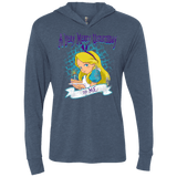 T-Shirts Indigo / X-Small A Very Merry Un-Birthday Triblend Long Sleeve Hoodie Tee