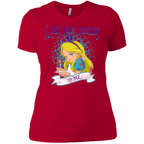 T-Shirts Red / X-Small A Very Merry Un-Birthday Women's Premium T-Shirt