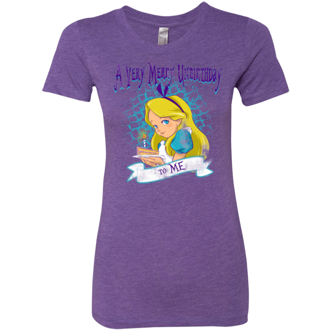 T-Shirts Purple Rush / Small A Very Merry Un-Birthday Women's Triblend T-Shirt