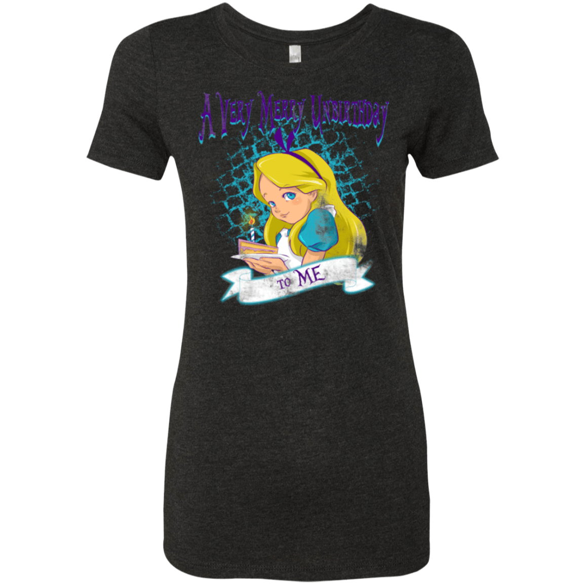 T-Shirts Vintage Black / Small A Very Merry Un-Birthday Women's Triblend T-Shirt