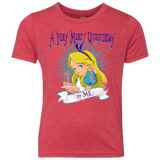 T-Shirts Vintage Red / YXS A Very Merry Un-Birthday Youth Triblend T-Shirt