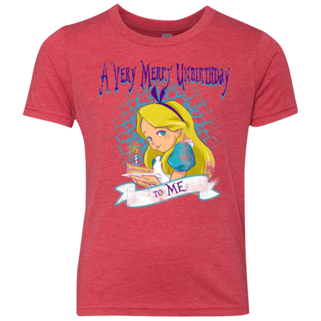 T-Shirts Vintage Red / YXS A Very Merry Un-Birthday Youth Triblend T-Shirt