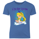 T-Shirts Vintage Royal / YXS A Very Merry Un-Birthday Youth Triblend T-Shirt