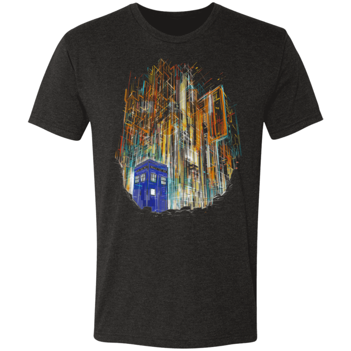 T-Shirts Vintage Black / S A View On Gallifrey Men's Triblend T-Shirt