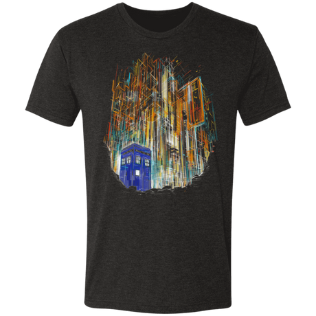 T-Shirts Vintage Black / S A View On Gallifrey Men's Triblend T-Shirt
