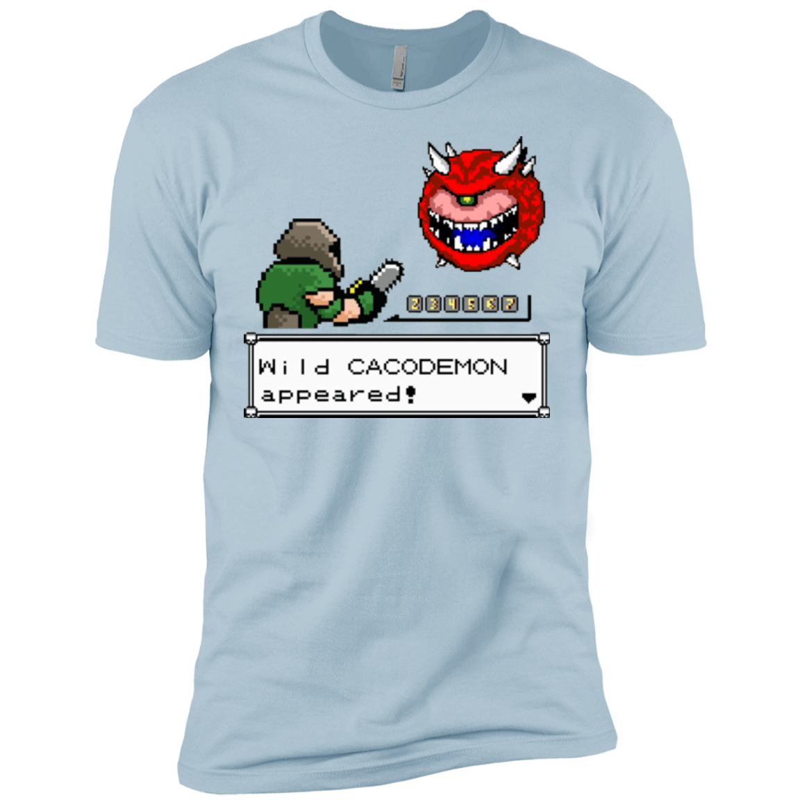 T-Shirts Light Blue / X-Small A Wild Cacodemon Men's Premium T-Shirt