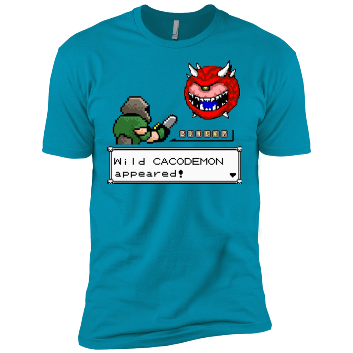 T-Shirts Turquoise / X-Small A Wild Cacodemon Men's Premium T-Shirt