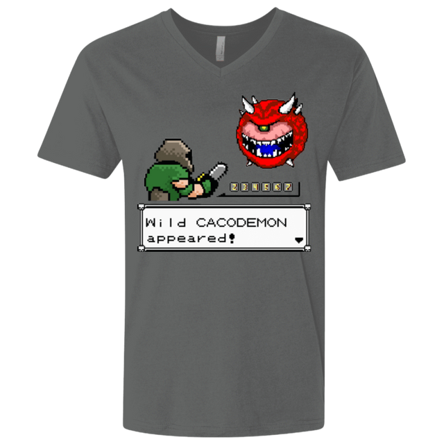 T-Shirts Heavy Metal / X-Small A Wild Cacodemon Men's Premium V-Neck