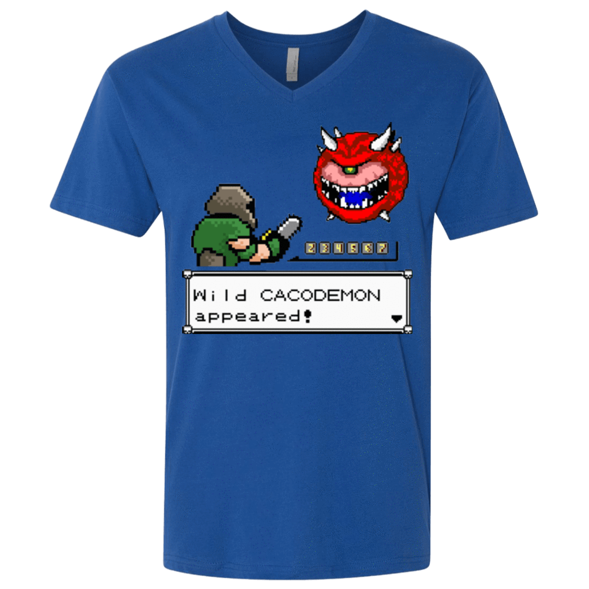 T-Shirts Royal / X-Small A Wild Cacodemon Men's Premium V-Neck
