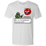 T-Shirts Heather White / Small A Wild Cacodemon Men's Triblend T-Shirt
