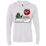 T-Shirts Heather White / X-Small A Wild Cacodemon Triblend Long Sleeve Hoodie Tee