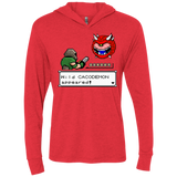 T-Shirts Vintage Red / X-Small A Wild Cacodemon Triblend Long Sleeve Hoodie Tee