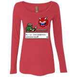 T-Shirts Vintage Red / Small A Wild Cacodemon Women's Triblend Long Sleeve Shirt