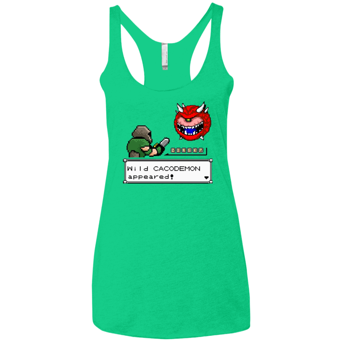 T-Shirts Envy / X-Small A Wild Cacodemon Women's Triblend Racerback Tank