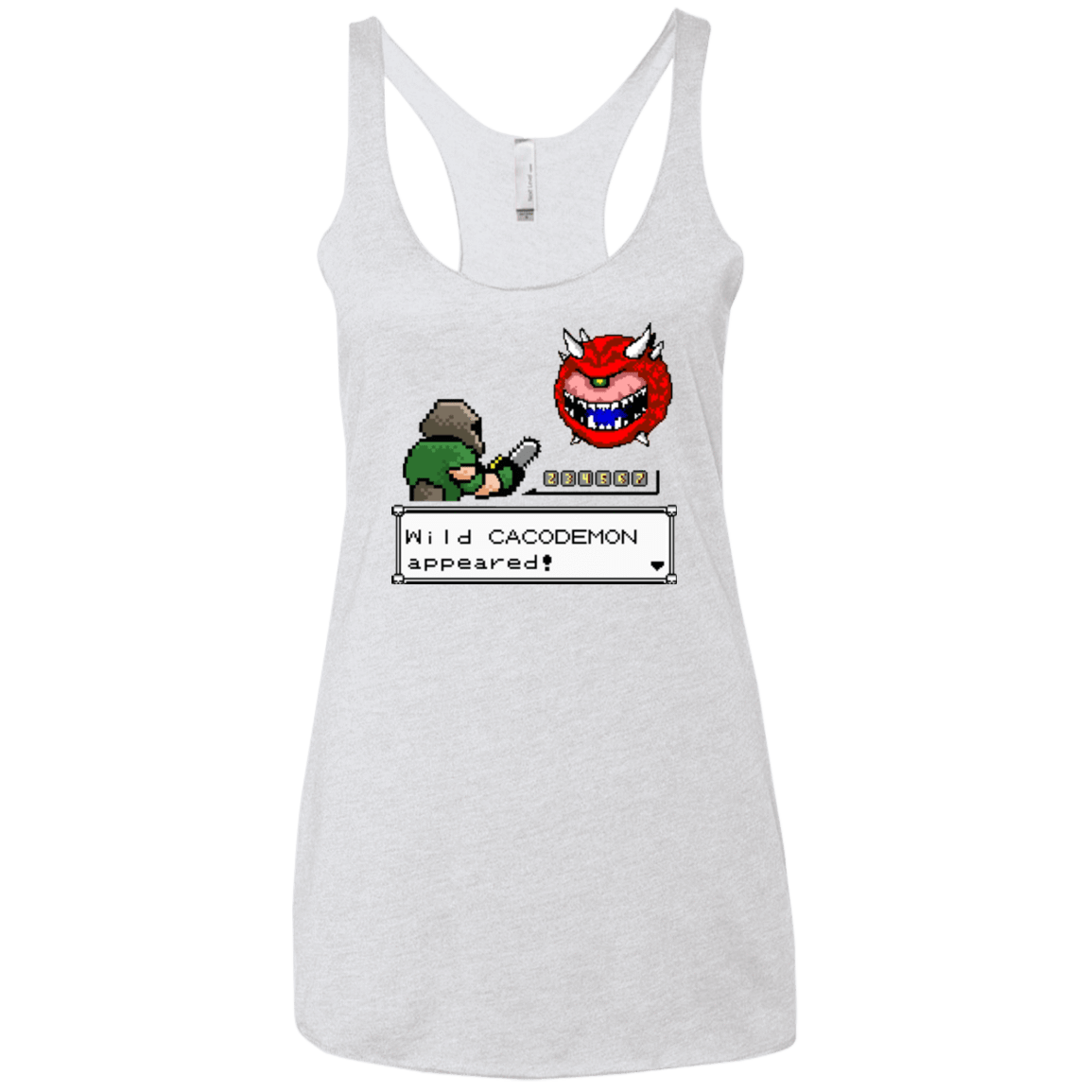 T-Shirts Heather White / X-Small A Wild Cacodemon Women's Triblend Racerback Tank