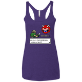 T-Shirts Purple / X-Small A Wild Cacodemon Women's Triblend Racerback Tank