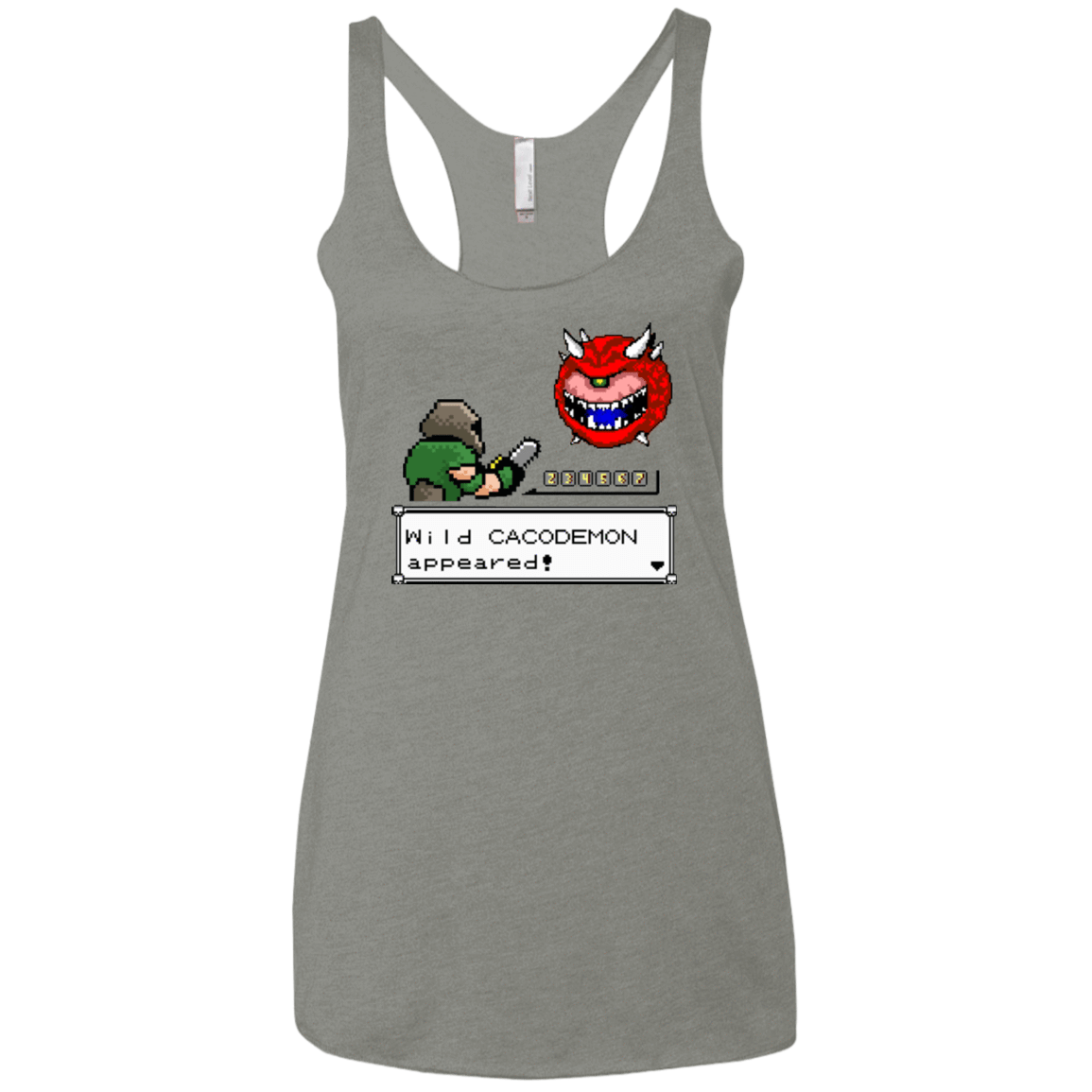 T-Shirts Venetian Grey / X-Small A Wild Cacodemon Women's Triblend Racerback Tank