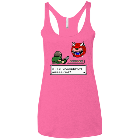 T-Shirts Vintage Pink / X-Small A Wild Cacodemon Women's Triblend Racerback Tank
