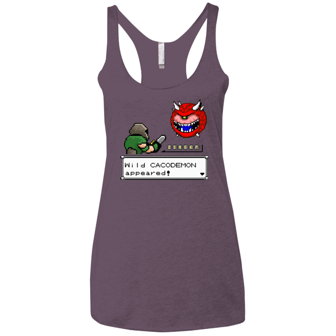 T-Shirts Vintage Purple / X-Small A Wild Cacodemon Women's Triblend Racerback Tank