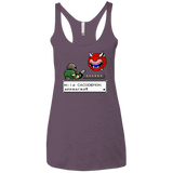 T-Shirts Vintage Purple / X-Small A Wild Cacodemon Women's Triblend Racerback Tank