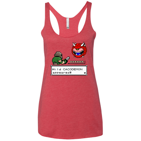 T-Shirts Vintage Red / X-Small A Wild Cacodemon Women's Triblend Racerback Tank