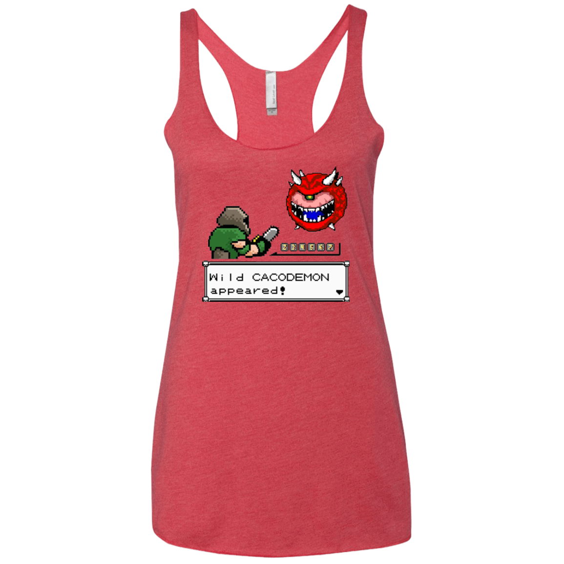 T-Shirts Vintage Red / X-Small A Wild Cacodemon Women's Triblend Racerback Tank
