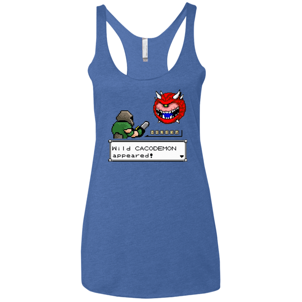 T-Shirts Vintage Royal / X-Small A Wild Cacodemon Women's Triblend Racerback Tank